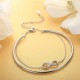Infinity Bracelets And Anklet Bracelets For Women Adjustable Length Gift For Mother's Day Infinity Bracelets And Anklet Bracelets For Women Adjustable Length Gift For Mother's Day